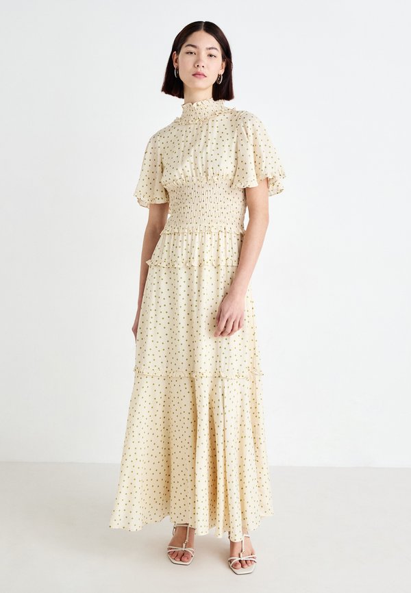 PERCH POLKA DRESS - Maxi dress - cream