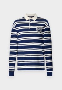 Tommy Hilfiger AUTHENTIC STRIPE RUGBY - Topper langermet - ivory petal/preppy navy