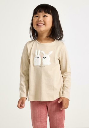 Lindex LONG-SLEEVED - Långärmad tröja - light beige