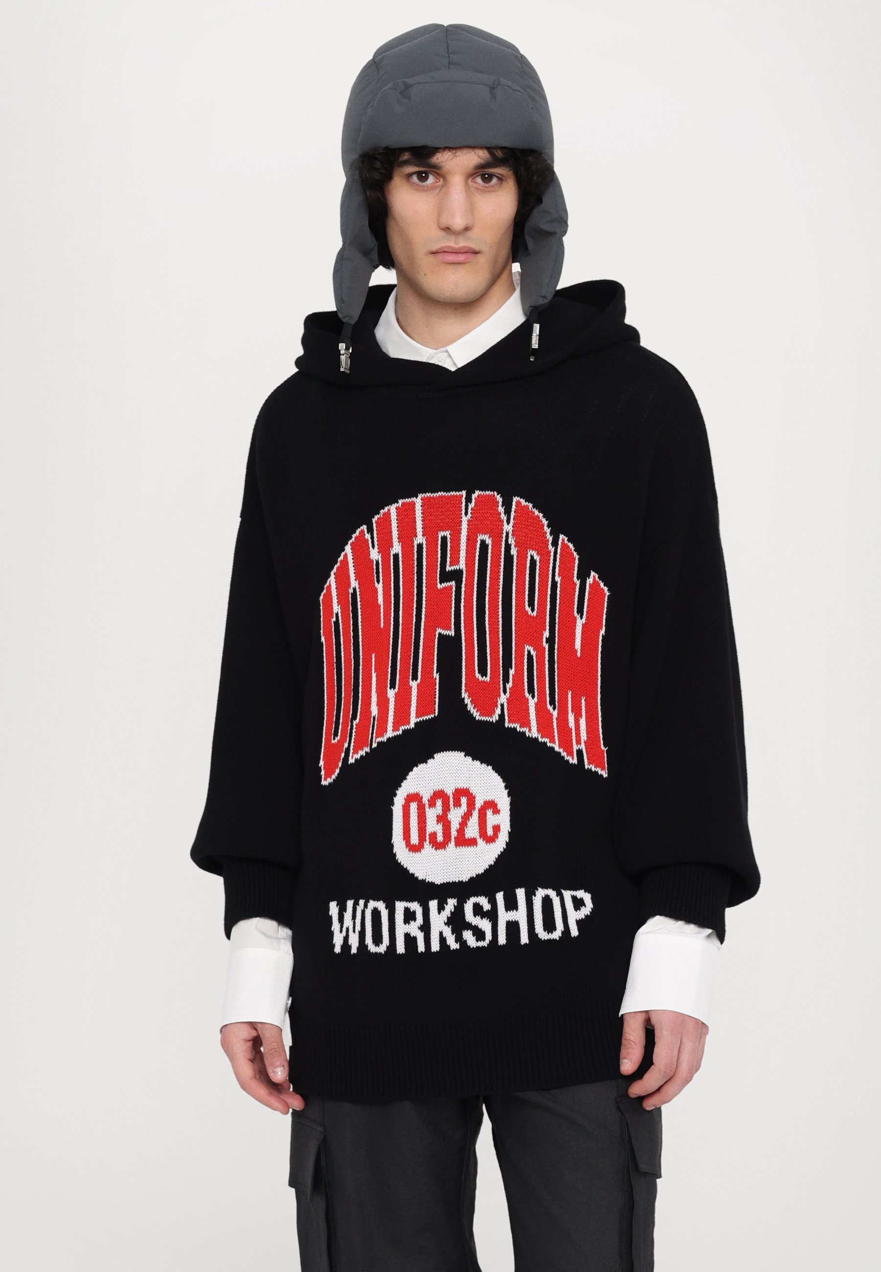032c LUCKY STRIKE HOODED UNISEX - Jumper - black - Zalando.co.uk