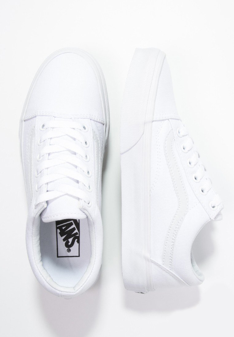 old skool all white