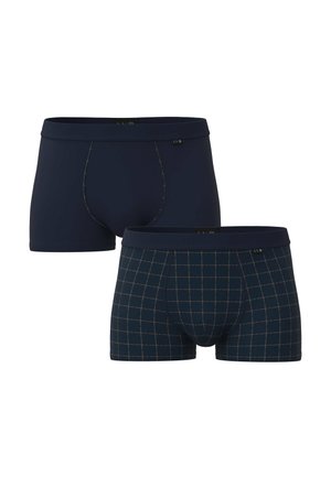 2 PACK  - Boxer brief - blu quadri  blu navy