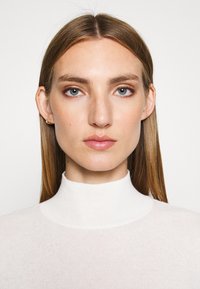 pure cashmere SIMPLE HIGH NECK SWEATER - Pulover - white
