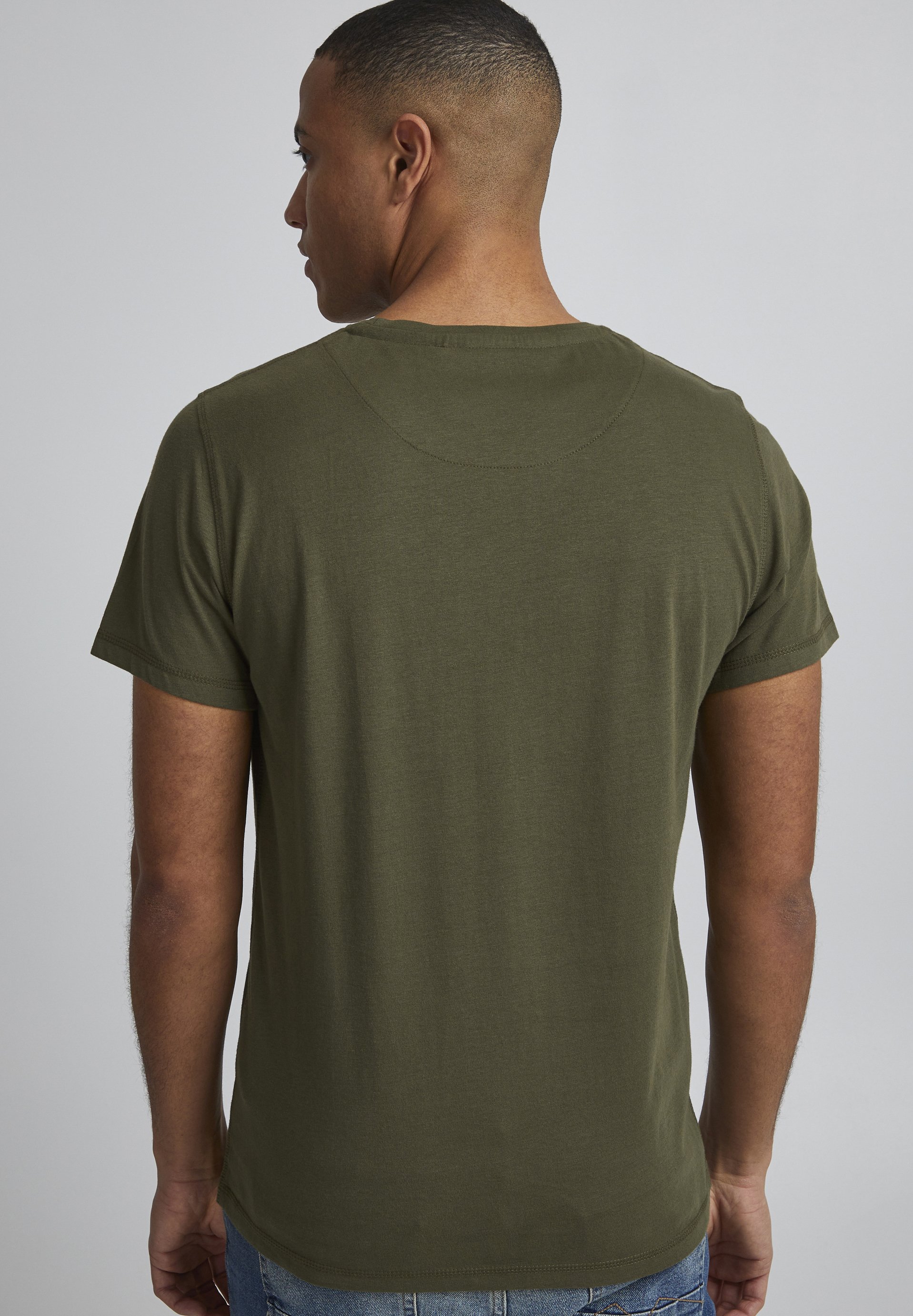 Blend BHBenedikt Herren T-Shirt Aus Bio-Baumwolle – Regular Fit, Mit Brusttasche, Kurzarm