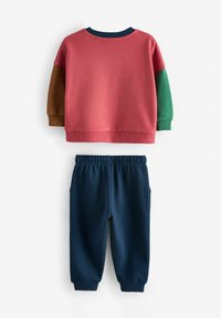 Next PRINTED COLOURBLOCK AND JOGGERS SET - Trainingsanzug - red blue dinosaur