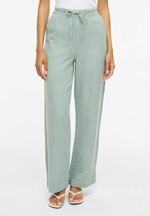 VILA HOSE VILANIA HIGH WAIST - Nohavice - blue surf