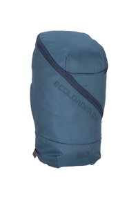 Zaino blu, texture con tracolla diagonale. Presenta il logo “ECOL-loader 24” in blu scuro, base rinforzata e design minimalista.
