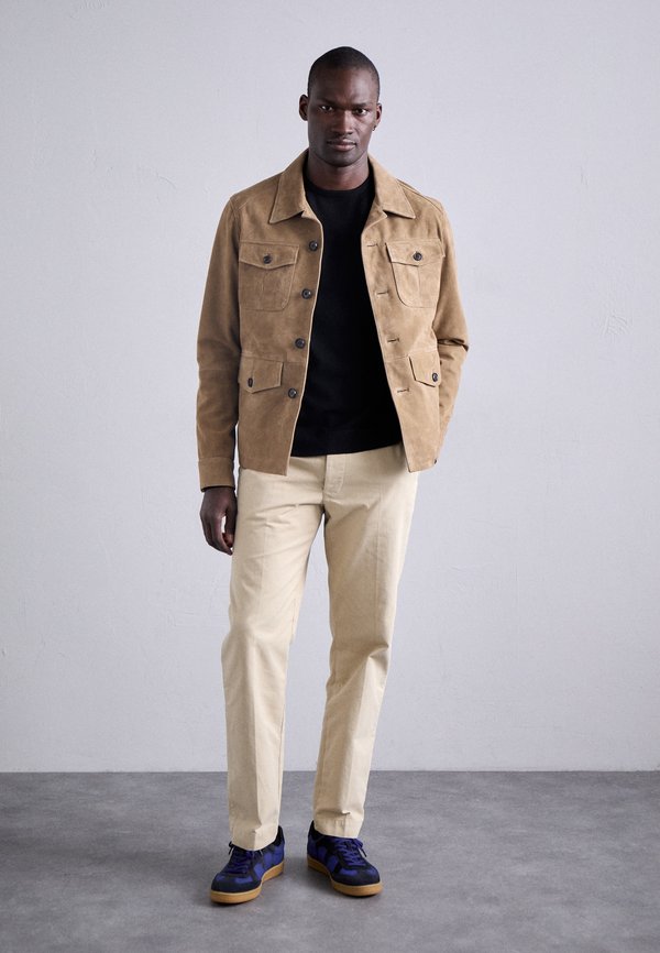 LANE - Leather jacket - forest leaves3