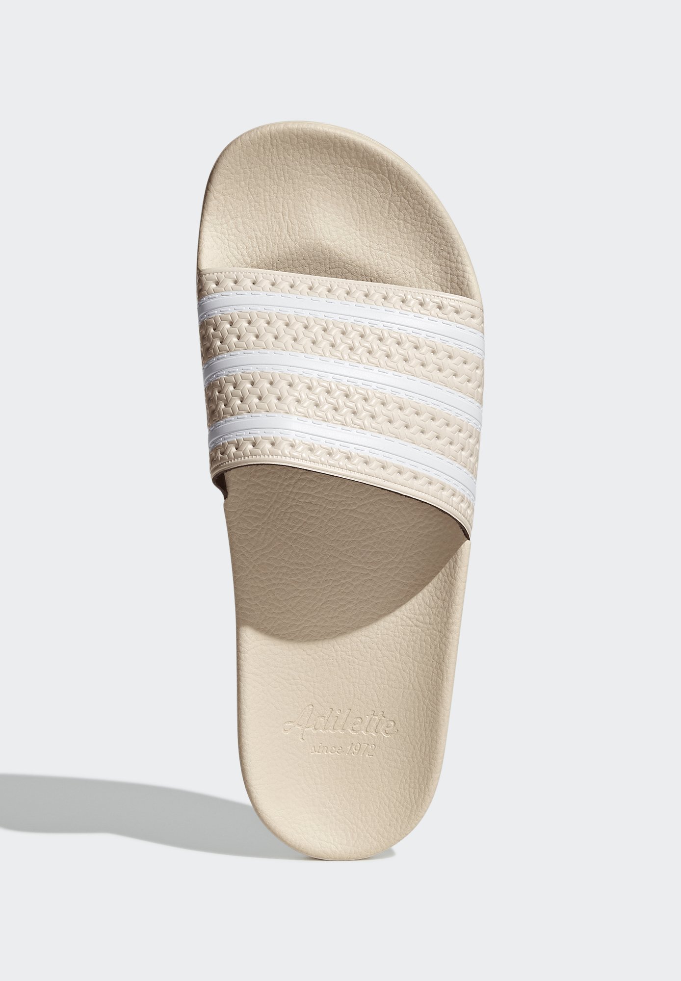 adidas Originals ADILETTE UNISEX - Badslippers - white/ftwr white/white/wit  - Zalando.nl