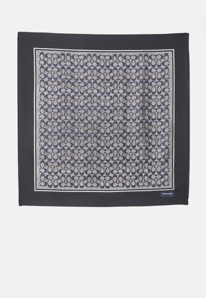 COACH VINTAGE SIGNATURE PRINTED SQUARE - Foulard - midnight navy