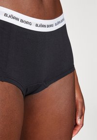 Björn Borg CORE LOGO MINISHORTS 2 PACK - Boxerky - black/light grey