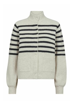 PD-LAUREN STRIPED - Kardigan - whisper white
