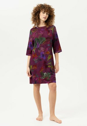 mey, MEY DAMEN SLEEPSHIRT SERIE COSMIC GARDEN FLORAL - Nachthemd - crushed berry
