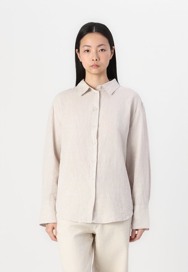 Hemdbluse - beige