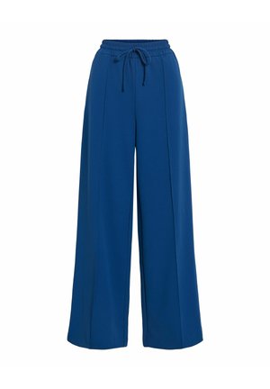 VILA, VICLUA HW WIDE PANTS-NOOS - Pantalon classique - navy peony