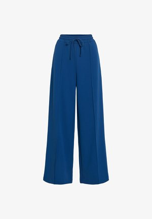 VILA, VICLUA HW WIDE PANTS-NOOS - Pantalon classique - navy peony