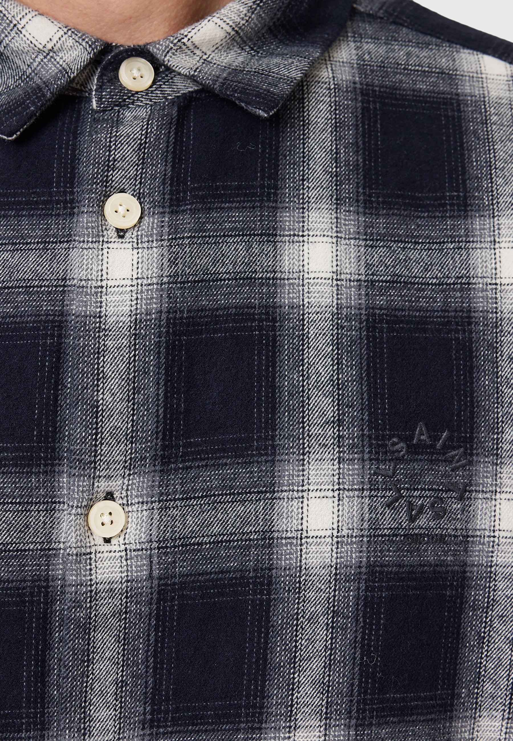 AllSaints HAVEN CHECK - Shirt - azzurra blue/dark blue - Zalando.co.uk
