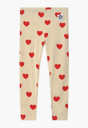 HEARTS - Leggings - Trousers - offwhite