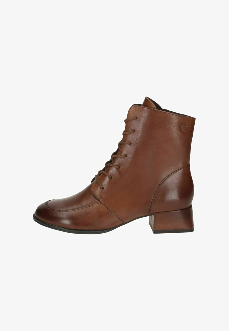 Caprice Botine cu șireturi - cognac nappa