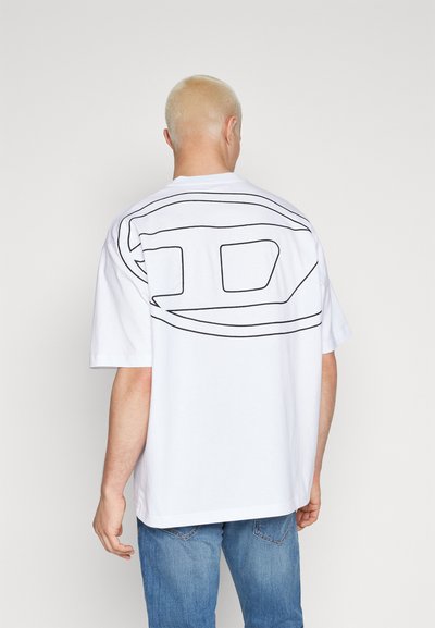 Diesel BOGGY MEGOVAL - Тениска с щампа - white