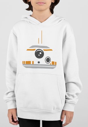 Star Wars STAR WARS THE FORCE AWAKENS BB MINIMAL FACE - Mikina s kapucí - white