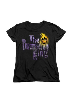 Disney THE NIGHTMARE BEFORE CHRISTMAS THE PUMPKIN KING TEXT - Print T-shirt - black