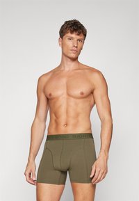 Björn Borg 3 PACK - Boxer alsónadrág - black/olive