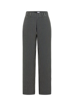 Cecil, WIDE LEG HOSE IN STRICK-OPTIK - Pantalon classique - urban dark blue