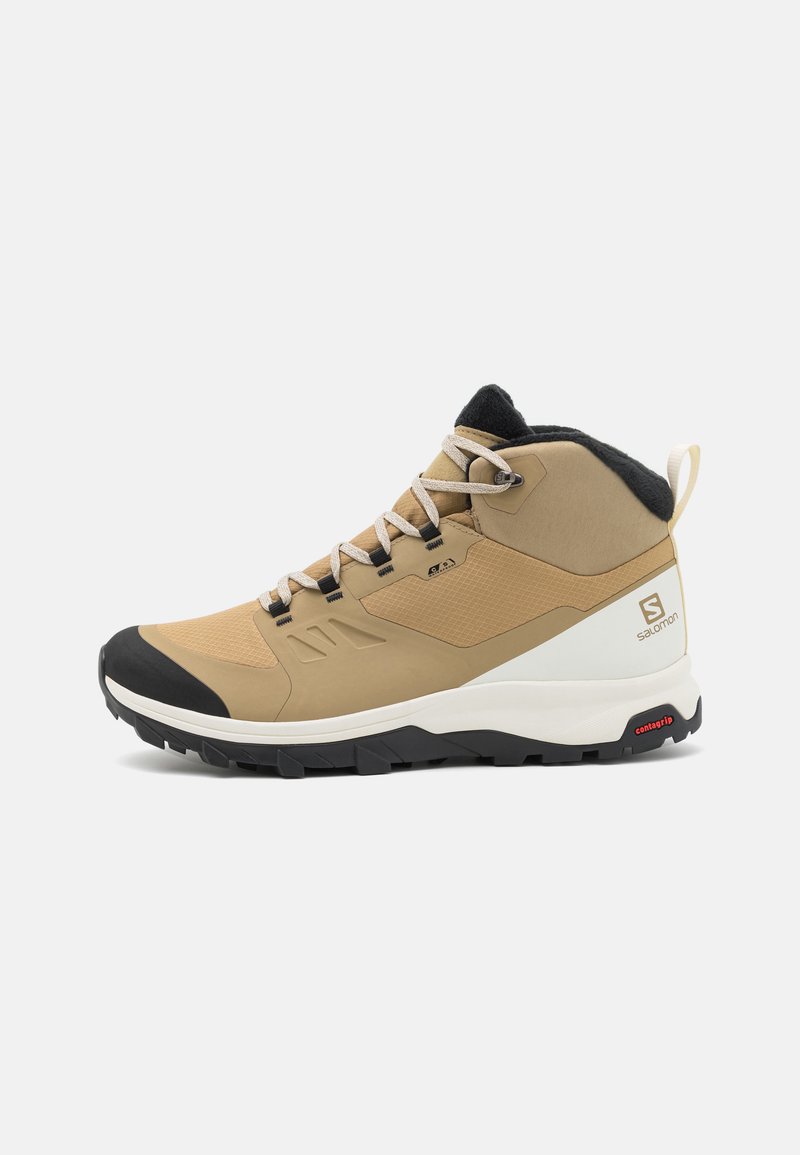 Salomon OUTSNAP CSWP - Sapatos de caminhada - kelp/vanilla ice/black