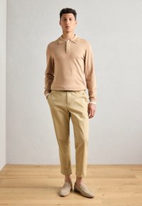 Scotch & Soda LONG SLEEVE POLO - Maglione - tannin