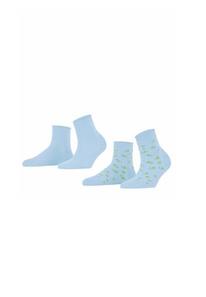 Lot De 2 Paires Chaussettes Femme ESPRIT - Coton Bio Respirant - Bord Roulé Confortable