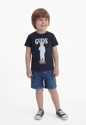 Guess BABY PANT UNISEX SET - Short - smart blue