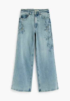 Desigual, WIDE LEG JEANS - Široké nohavice - blue