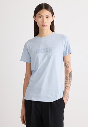ELOGO - Nyomott mintás póló - light pastel blue