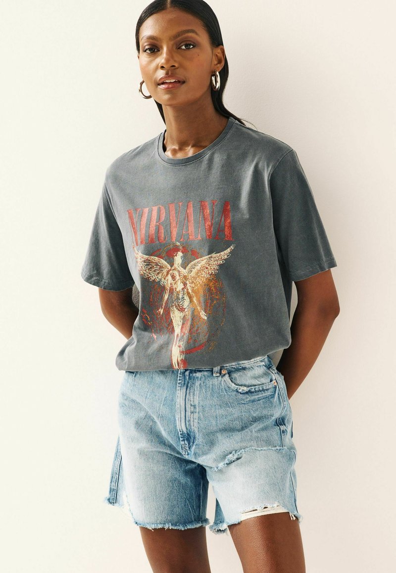 Next NIRVANA LICENSE  - T-shirts print - charcoal grey