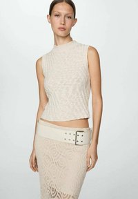 Mango Falda de tubo - off-white