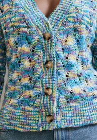 Next BRIGHT SPACEDYE  - Kardigan - blue chambray
