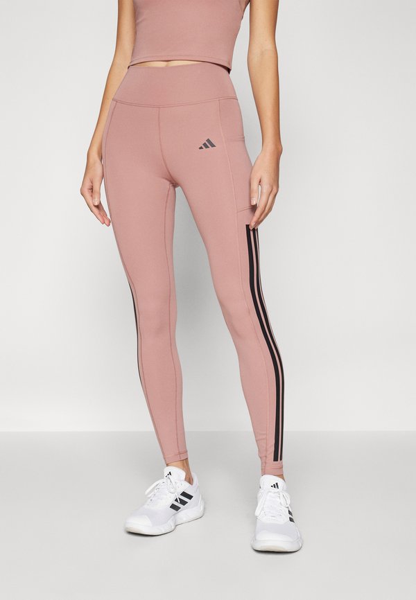 OPTIME 3-STRIPES FULL LENGTH - Tights - warm clay