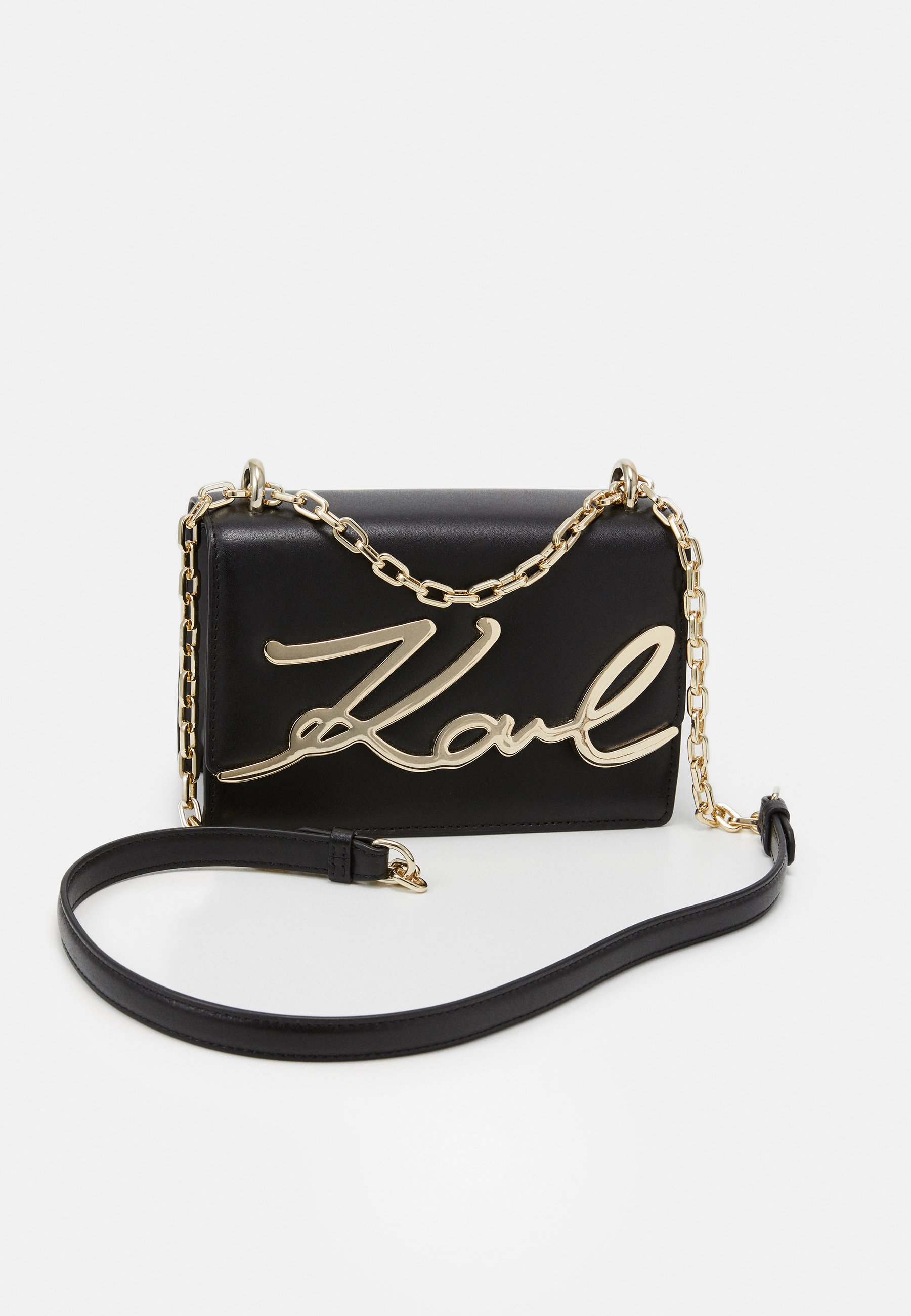 KARL LAGERFELD SIGNATURE SMALL SHOULDERBAG Skulderveske KARL LAGERFELD SIGNATURE SHOULDERBAG Skulderveske black