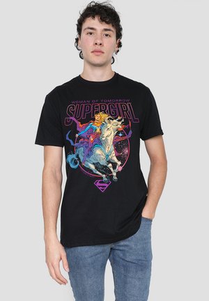 Cotton Soul, DC SUPERGIRL WOMAN OF TOMORROW COMET - Print T-shirt - black