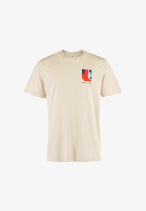 Reell, REELL x KARSKIONE - Print T-shirt - oatmeal