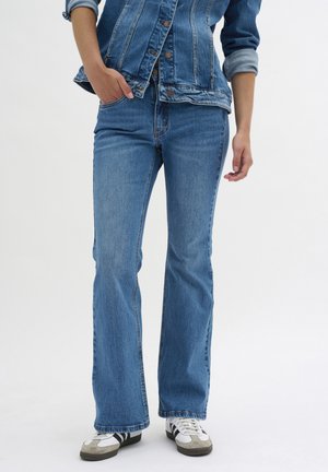 DANGOMW 144 HIGH - Bootcut jeans - medium blue wash