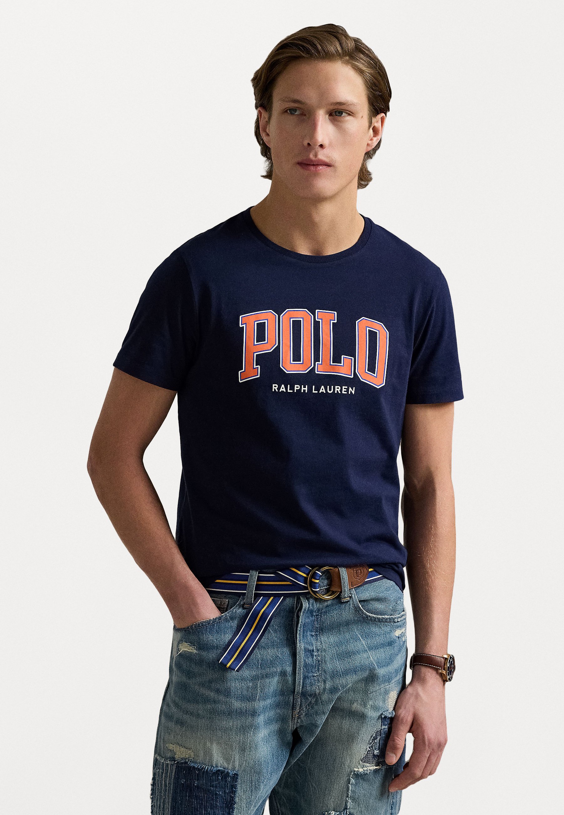 Polo Ralph Lauren SHORT SLEEVE - Print T-shirt - cruise navy