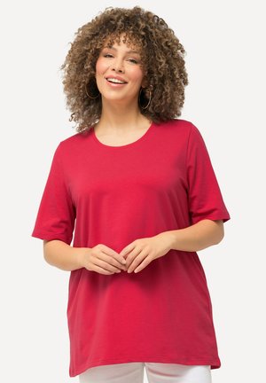 Ulla Popken RUNDHALSAUSSCHNITT - T-Shirt basic - dark pink