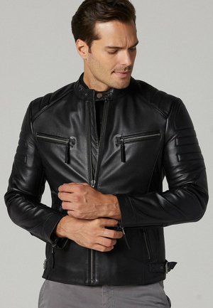 Leather jacket - black
