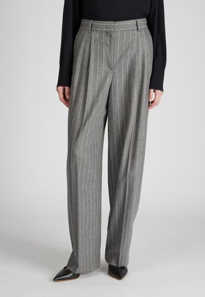 WIDE FIT EN À FINES RAYURES - INCOTEX - Pantalon classique - light grey