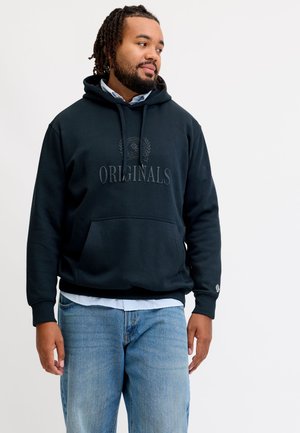 Jack & Jones, JORFREDERIKSBERG MONOGRAM SWEAT HOOD PLS - Hættetrøje - sky captain