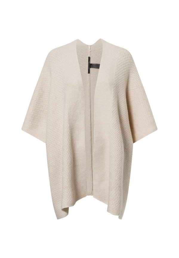 PONCHO - Strickjacke - beige