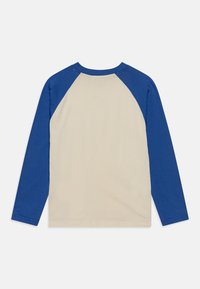 Mads Nørgaard SINGLE THORLINO TEE - Ilgarankovis viršutinės dalies drabužis - almond milk/amparo blue