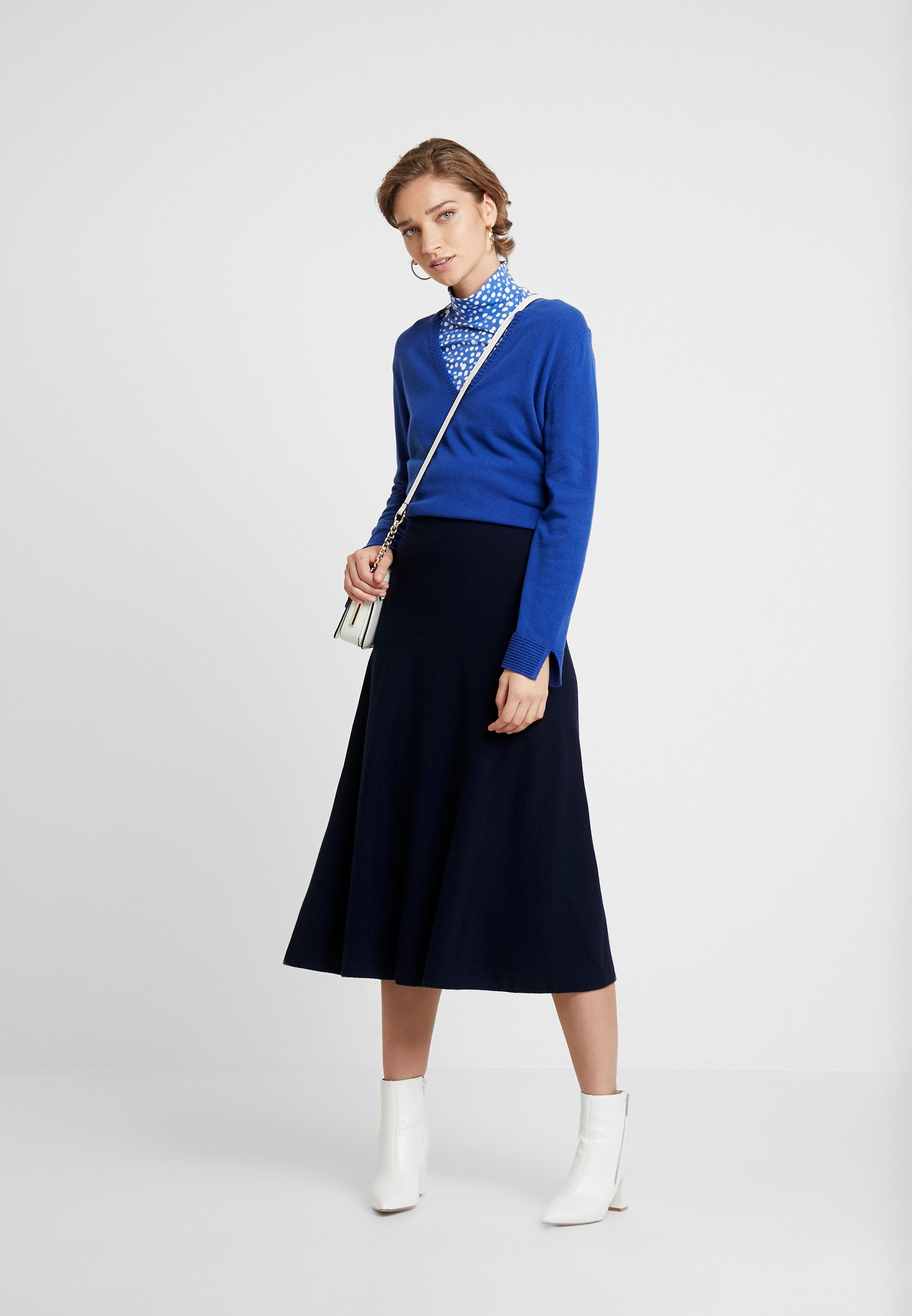 Benetton ALINE MIDI SKIRT Maxiskjørt navy Zalando.no Benetton SKIRT - Maxiskjørt - navy